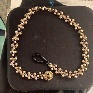 Handmade beaded choker